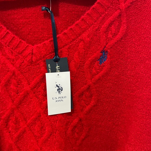 NWT red polo sweater XL - Picture 2 of 2